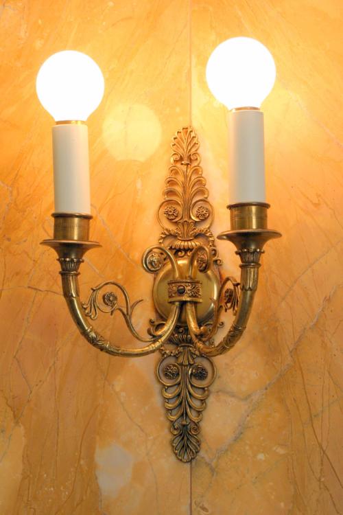 Two-light Wall Sconce with Two Candle Sockets
