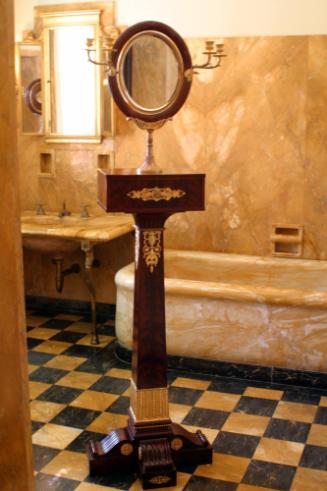 Empire style Mahogany Shaving Mirror