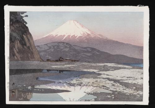 Fujiyama from Okitsu, from the series "Ten Views of Mount Fuji"