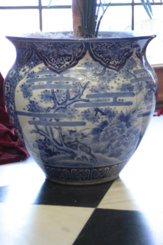 Jar with Peonies and Cherry Blossom