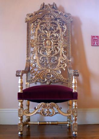 Louis XIV Giltwood Open Armchair