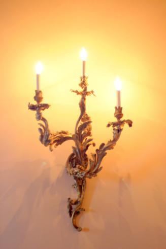 Three-arm Wall Sconce with Three Candelabra Sockets