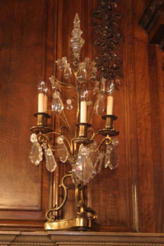 Louis XV Ormulu and Glass Candelabra