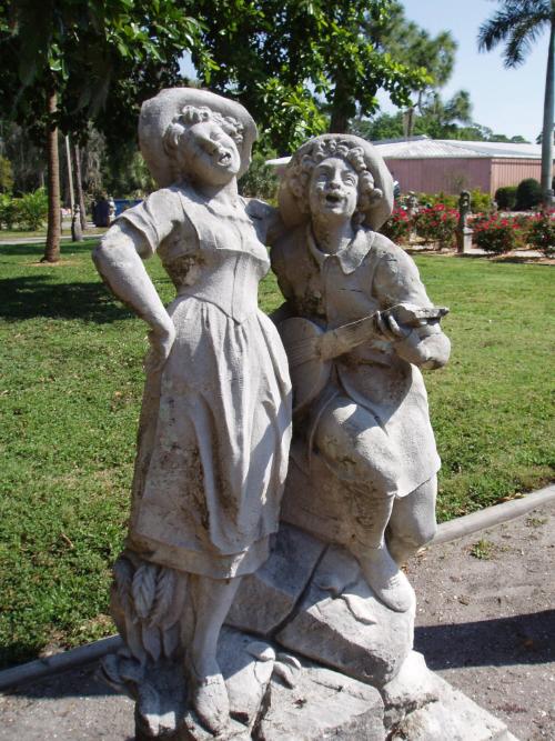 Pastoral Male with Guitar and Female