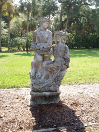 Two pastoral males with Gun