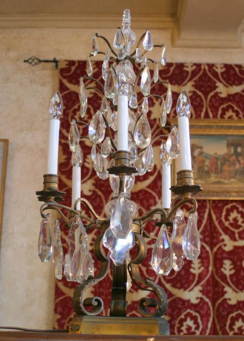 Ormolu and Rock Crystal Candelabra, 7 socket