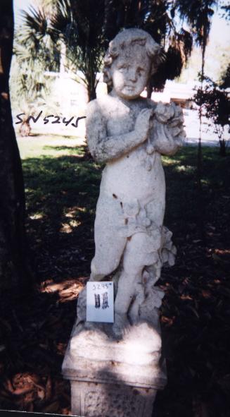 Putto with flowers