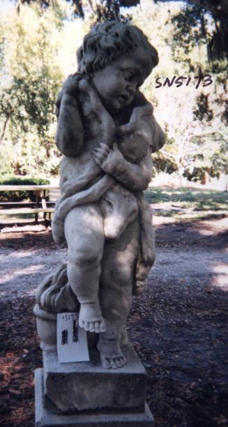 Putto draped in sheepskin