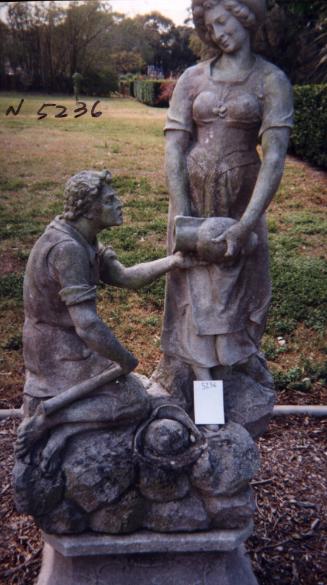 Male and Female with Water Jug
