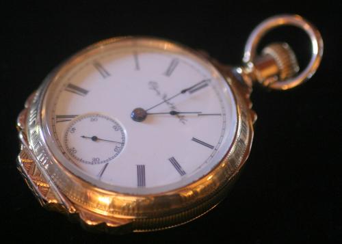 Gold Openface Watch
