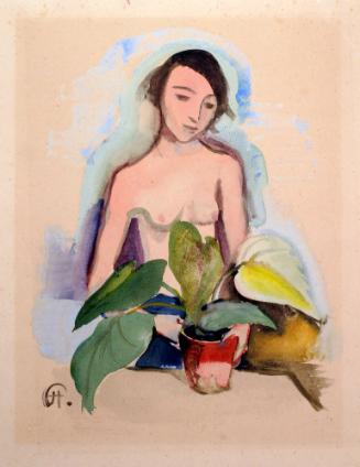 Woman with Flower Pot
