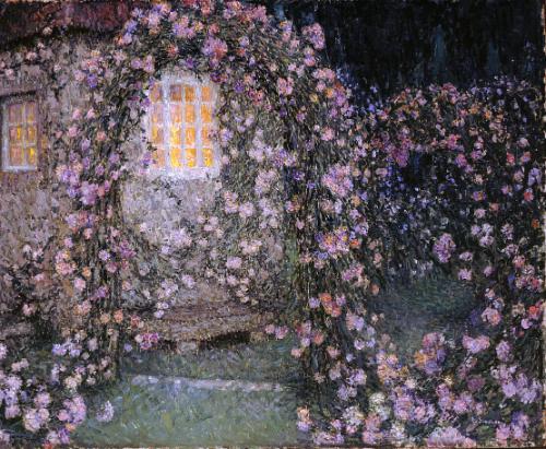 La roseraie au crepuscule