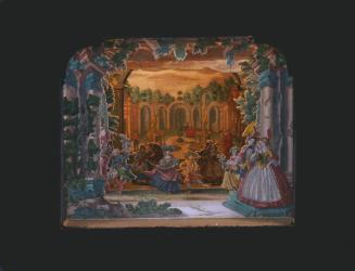 Peep Show: Dancing Figures in a Formal Garden