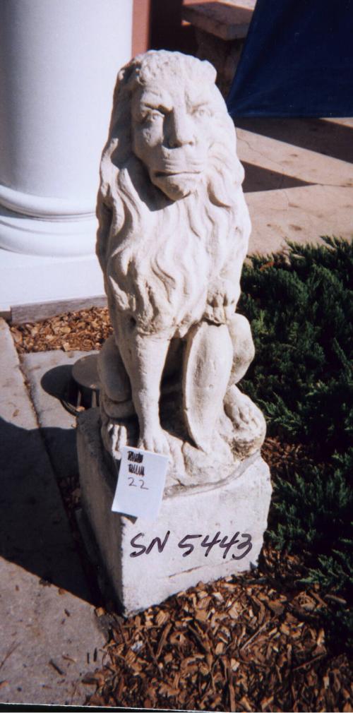 Sitting Lion with Shield