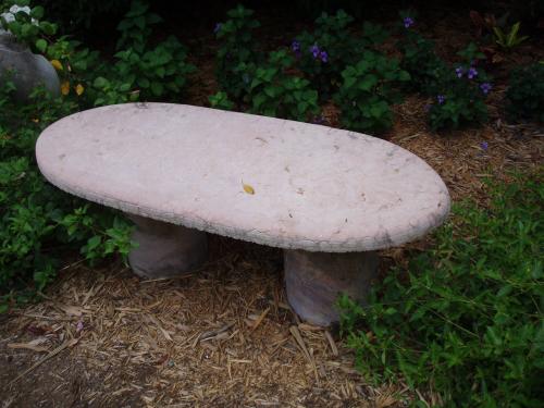 Pink Oval bench