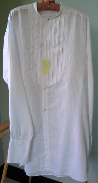 Pinstripe tuxedo shirt