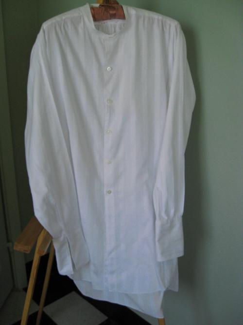 White patterned shirt