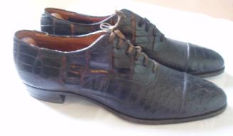Black crocodile shoes