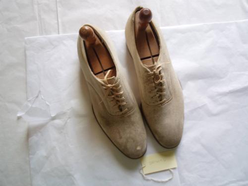 Beige suede shoes