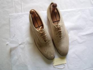 Beige suede shoes