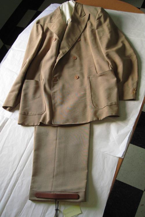 Beige Weber and Heilbroner Suit