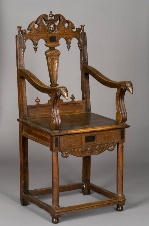 Chair with and Openwork Back