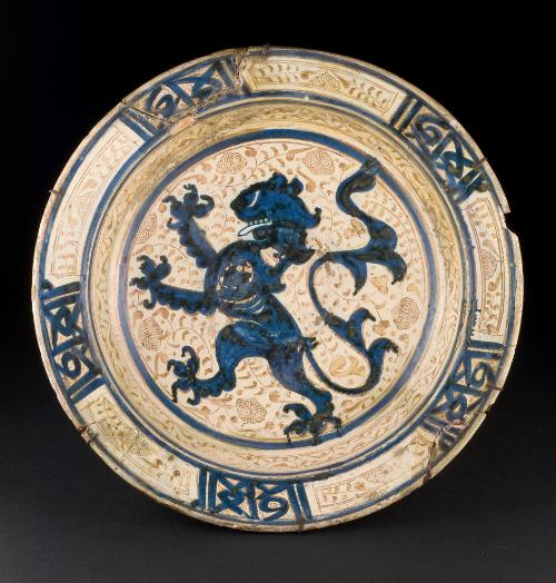 Basin with a Rampant Lion
