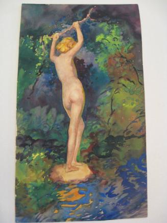 Untitled (Nude figure in trees)