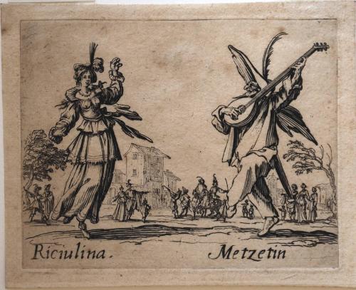 "Riciulina and Metzetin", from Balli di Sfessania