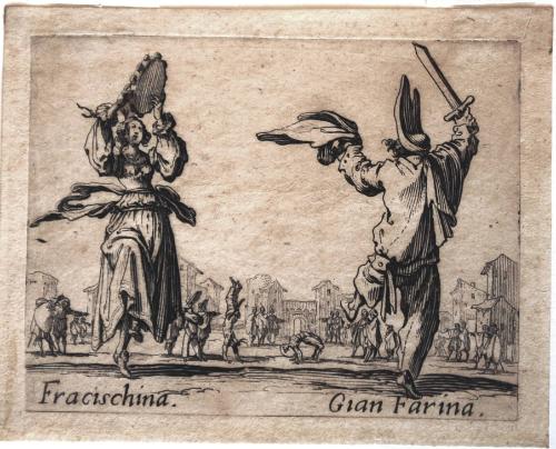 "Fracischina and Gian Farina", from Balli di Sfessania