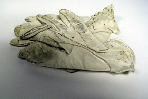 Pair of gloves for Riding costume worn by  Captain William Heyer