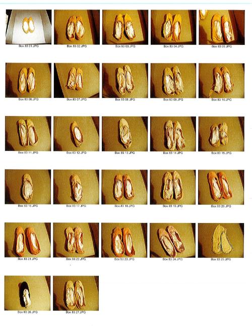 24 1/2 pairs Practice pumps or slippers (one pair worn by Diaz)