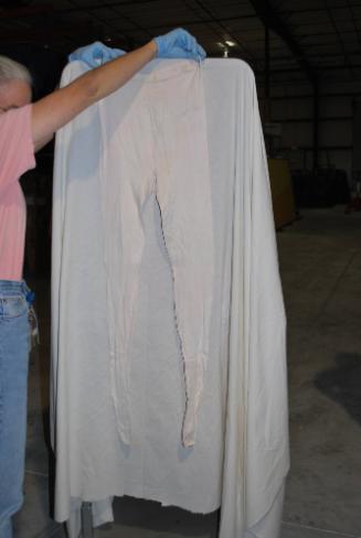 White tights from wardrobe for Flying Act