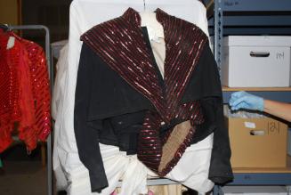 Short jacket with attached cape for Lion Act worn by Paul Fritz