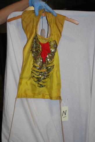 Bib ruffle from Hilda Alzano's costume