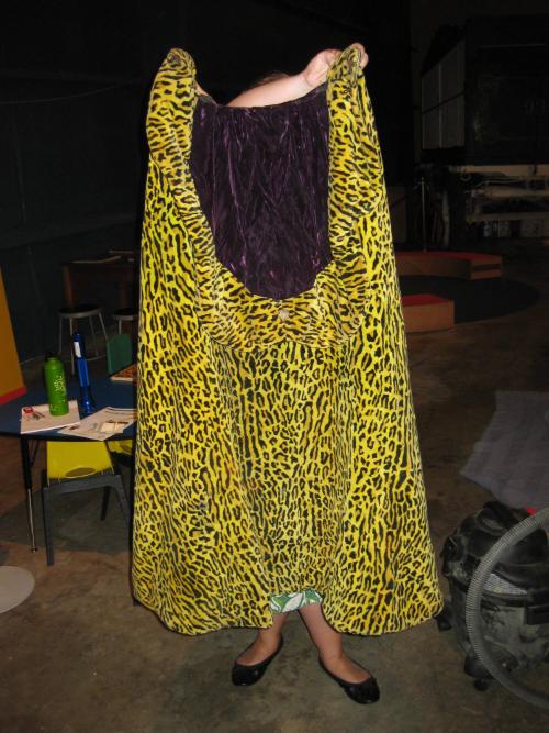 Faux Leopard cape