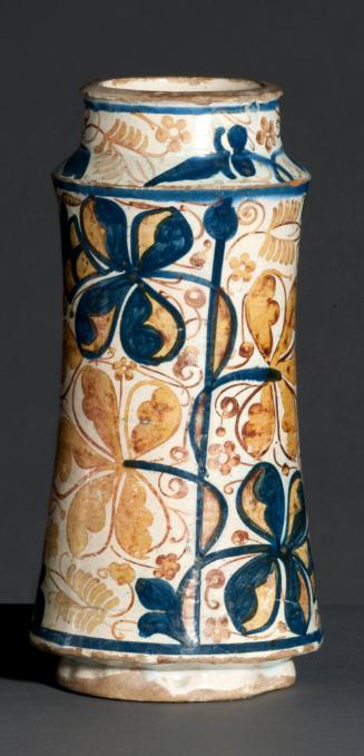 Albarello (Drug Jar) with Floral Motif