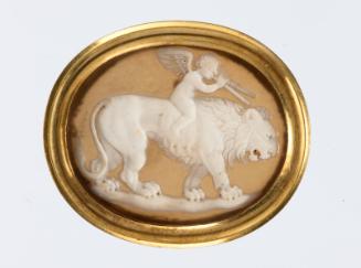 Cupid Riding a Lion