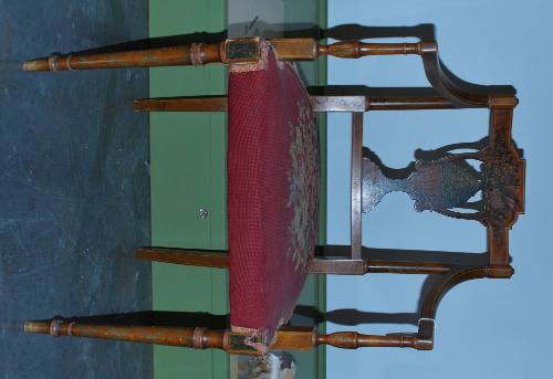 Chair with Rose needlework seat