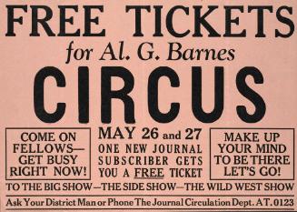Al. G. Barnes Circus: May 26-27