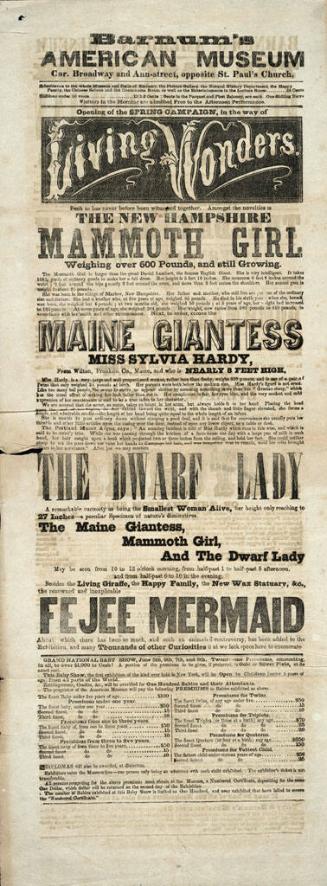 Barnum's American Museum: April 17