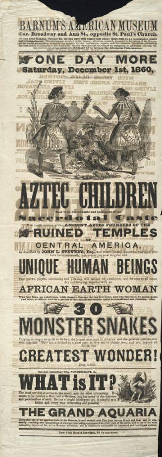 Barnum's American Museum: December 1, 1860