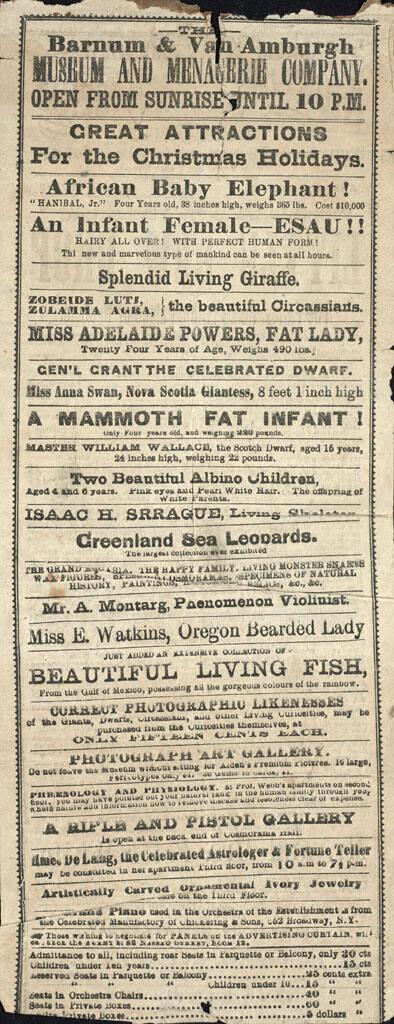 Barnum & Van Amburgh Museum & Menagerie Co