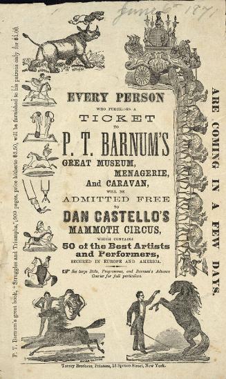 P.T. Barnum's Great Museum, Menagerie & Caravan: June 6, 1871