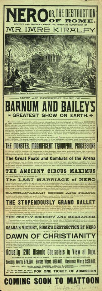Barnum & Bailey: September 15, 1891