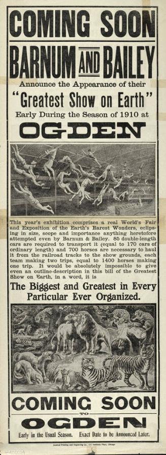 Barnum & Bailey: August 10, 1910