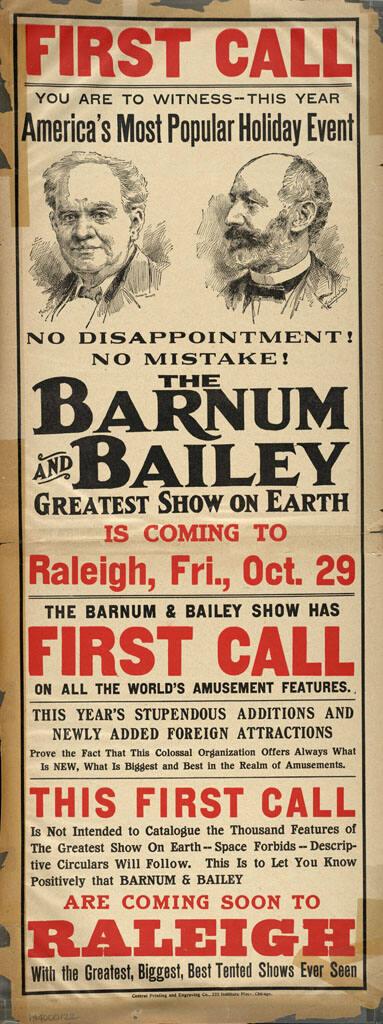 Barnum & Bailey: October 29, 1915