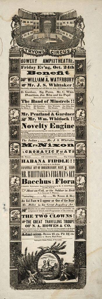 Bowery Ampitheatre: October 24, 1845