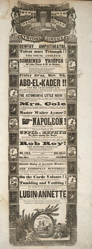 Bowery Ampitheatre: November 7, 1845