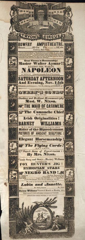 Bowery Ampitheatre: November 15, 1845